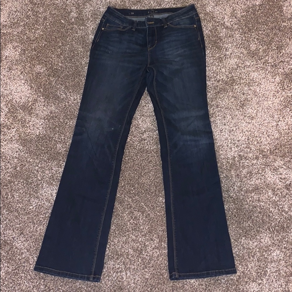 white house black market boot cut jeans